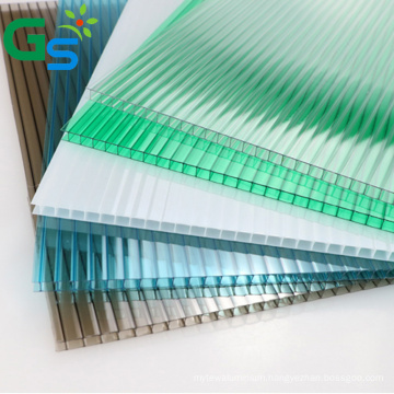 Philippines Price Lexan  Transparent Clear Plastic 8Mm Polycarbonate Hollow Sheet Wall Protection